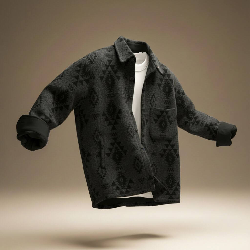 Weston | Stylish Southwestern Geometric Print Wool Jacket