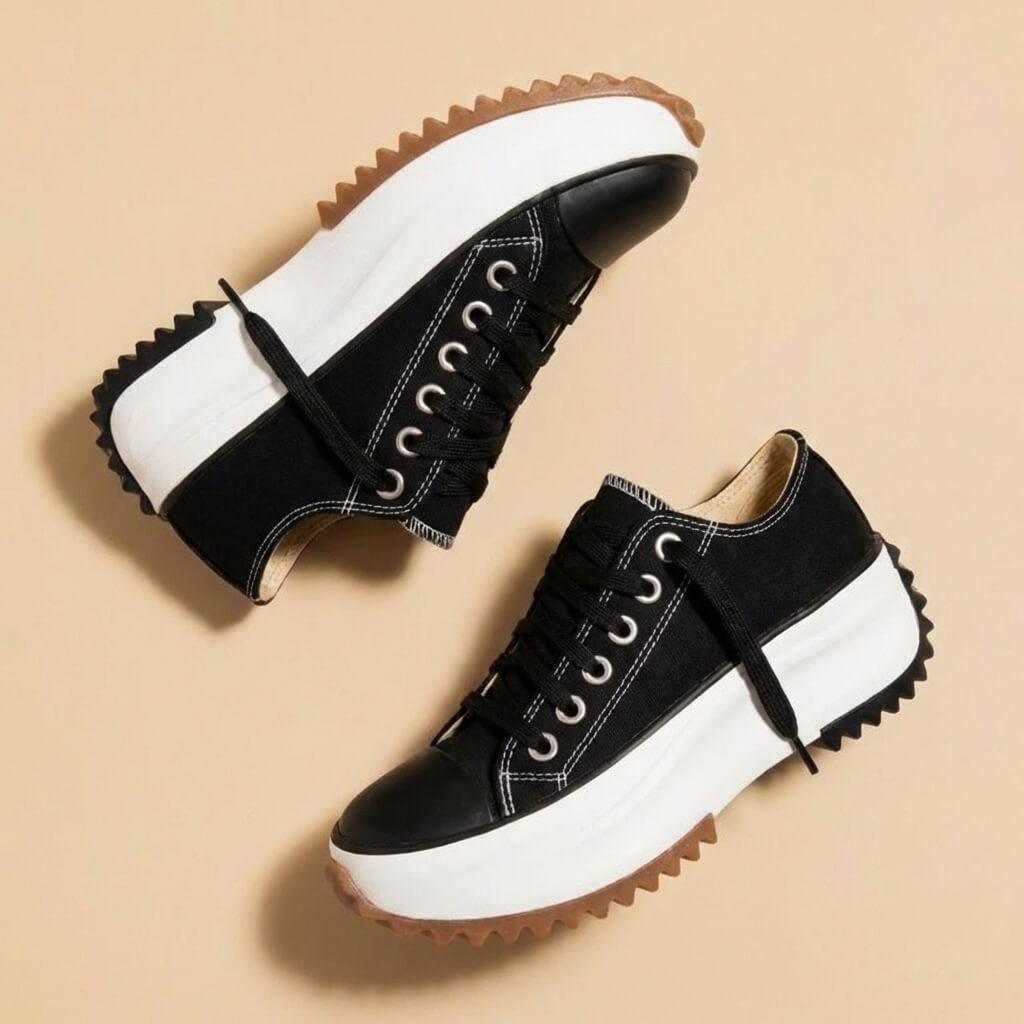Ariana | Stylish Platform Canvas Sneakers With Chunky Sole