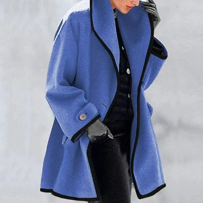 Penelope | Elegant Oversized Double-Breasted Wool Coat