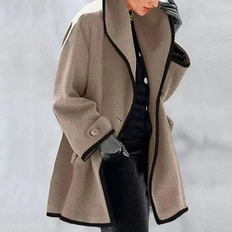 Penelope | Elegant Oversized Double-Breasted Wool Coat
