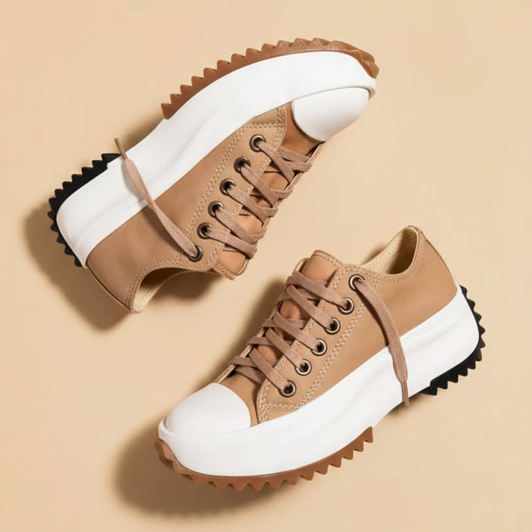 Ariana | Stylish Platform Canvas Sneakers With Chunky Sole