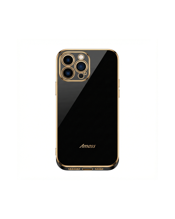 Serena | Sleek Gold-Trimmed Protective Phone Case