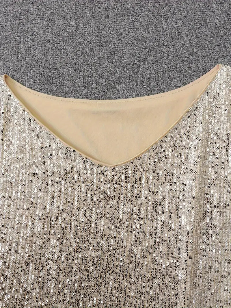 Felicity | Elegant Off-Shoulder Sequin Mini Party Dress