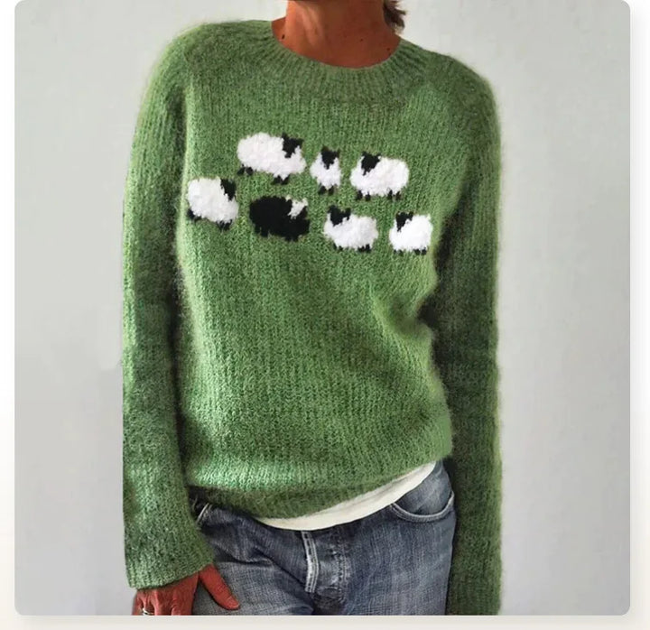 Cordelia | Elegant Nordic Fair Isle Knit Sweater Women