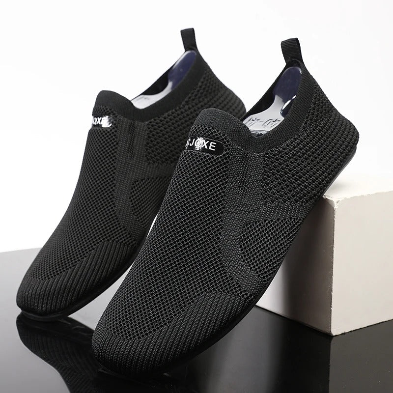 Paige | Stylish Knit Barefoot Slip-On Sneakers With Breathable Mesh