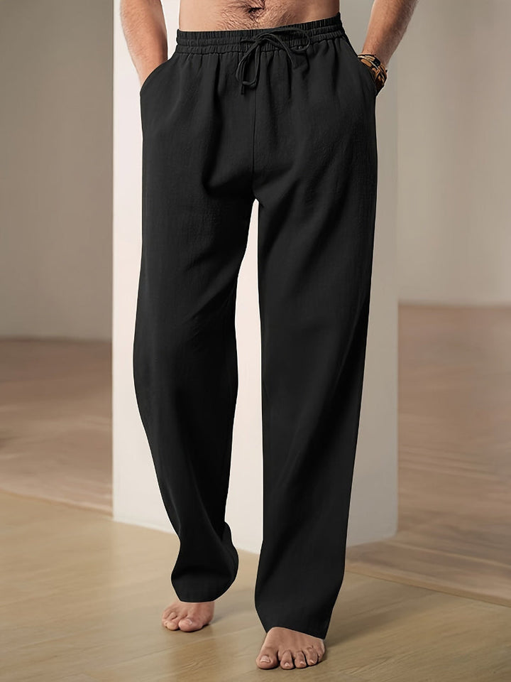 Margot | Elegant Men's Drawstring Waist Linen Pants