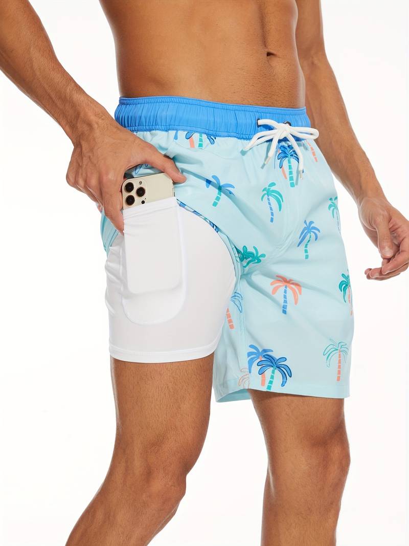 Ariel | Stylish Men's Flamingo Print Beach Swim Shorts
