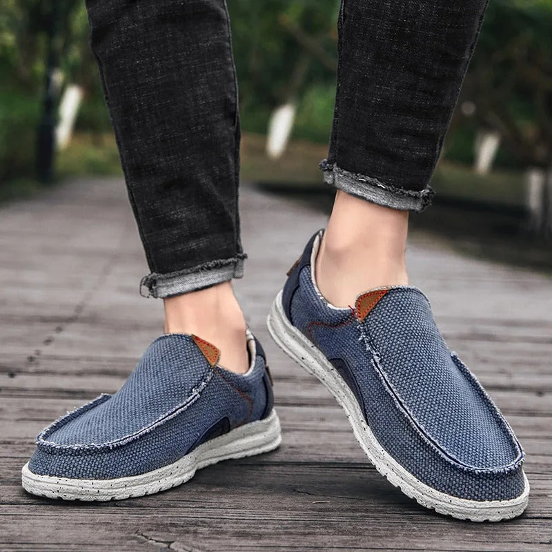 Dockstone | Stylish Canvas Slip-On Loafers For Men