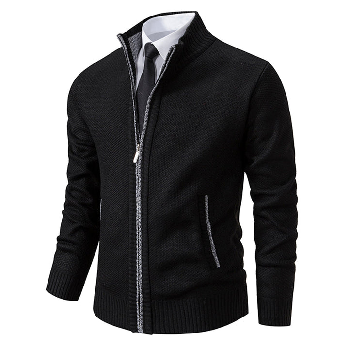 Rosalynn | Stylish Men's Zip-Up Hooded Knit Cardigan Sweater