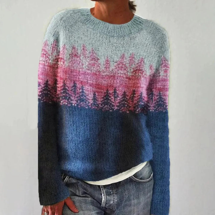 Cordelia | Elegant Nordic Fair Isle Knit Sweater Women