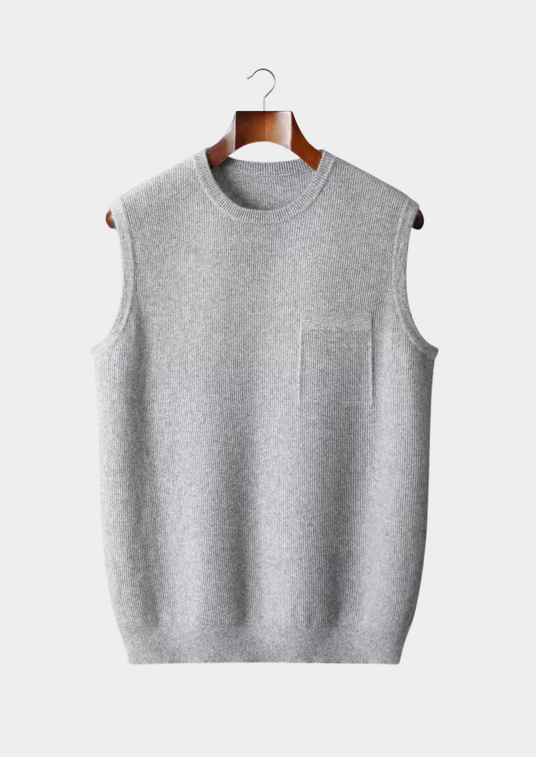 Cordelia | Sleek Crewneck Cashmere Vest Sleeveless
