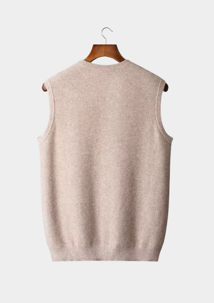 Cordelia | Sleek Crewneck Cashmere Vest Sleeveless