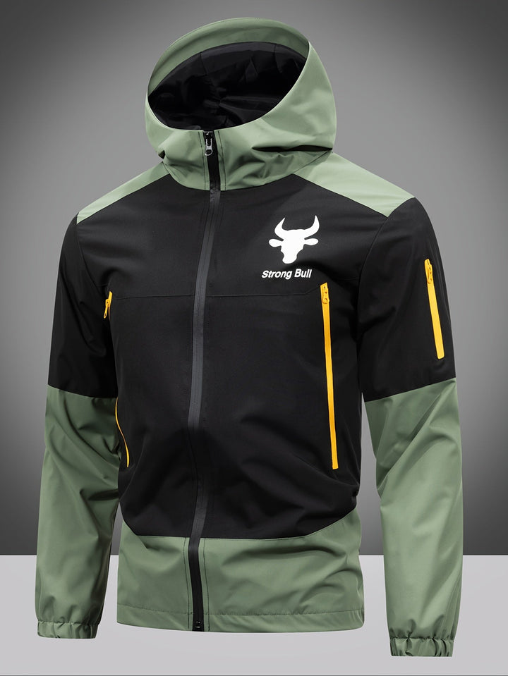 Zoe | Stylish Color Block Waterproof Hooded Jacket