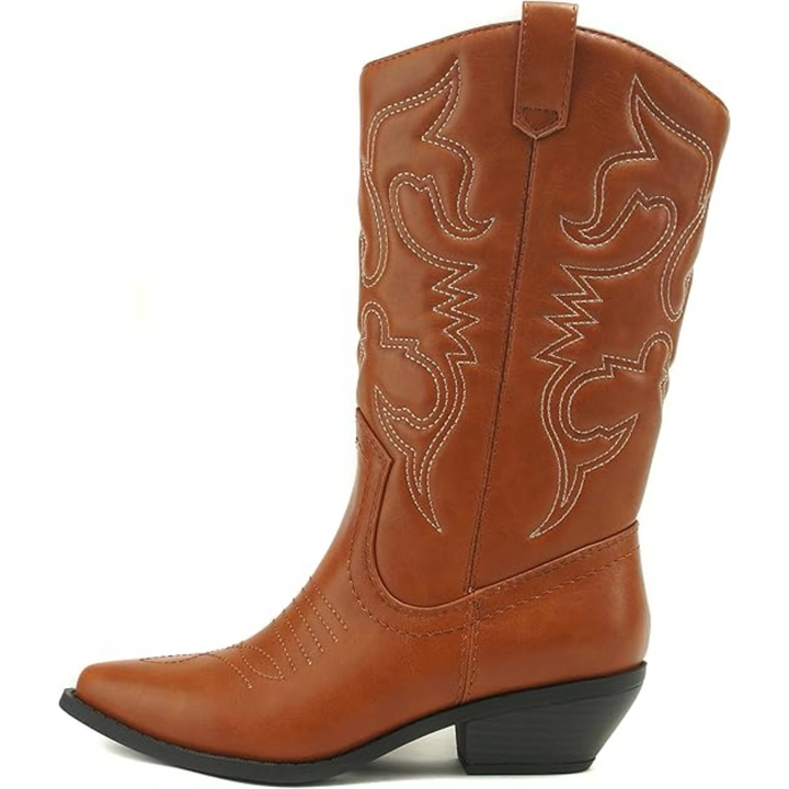 Bethany | Classic Leather Cowboy Boots