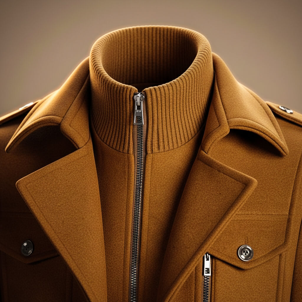 Marco | Elegant Virgin Wool Overcoat With Structured Collar