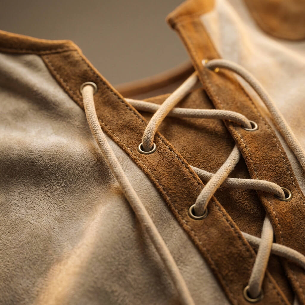 Helena | Stylish Lace-Up Henley Long Sleeve Men's Shirt