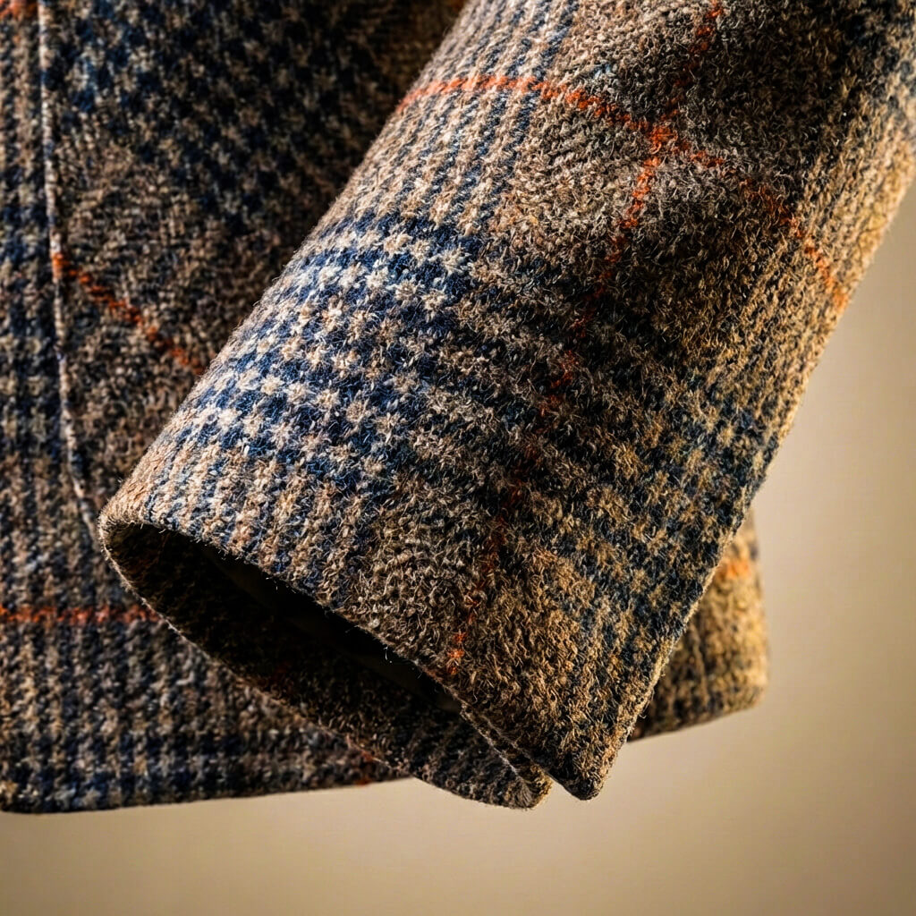 Marcus | Elegant Houndstooth Wool Blazer With Notch Lapels