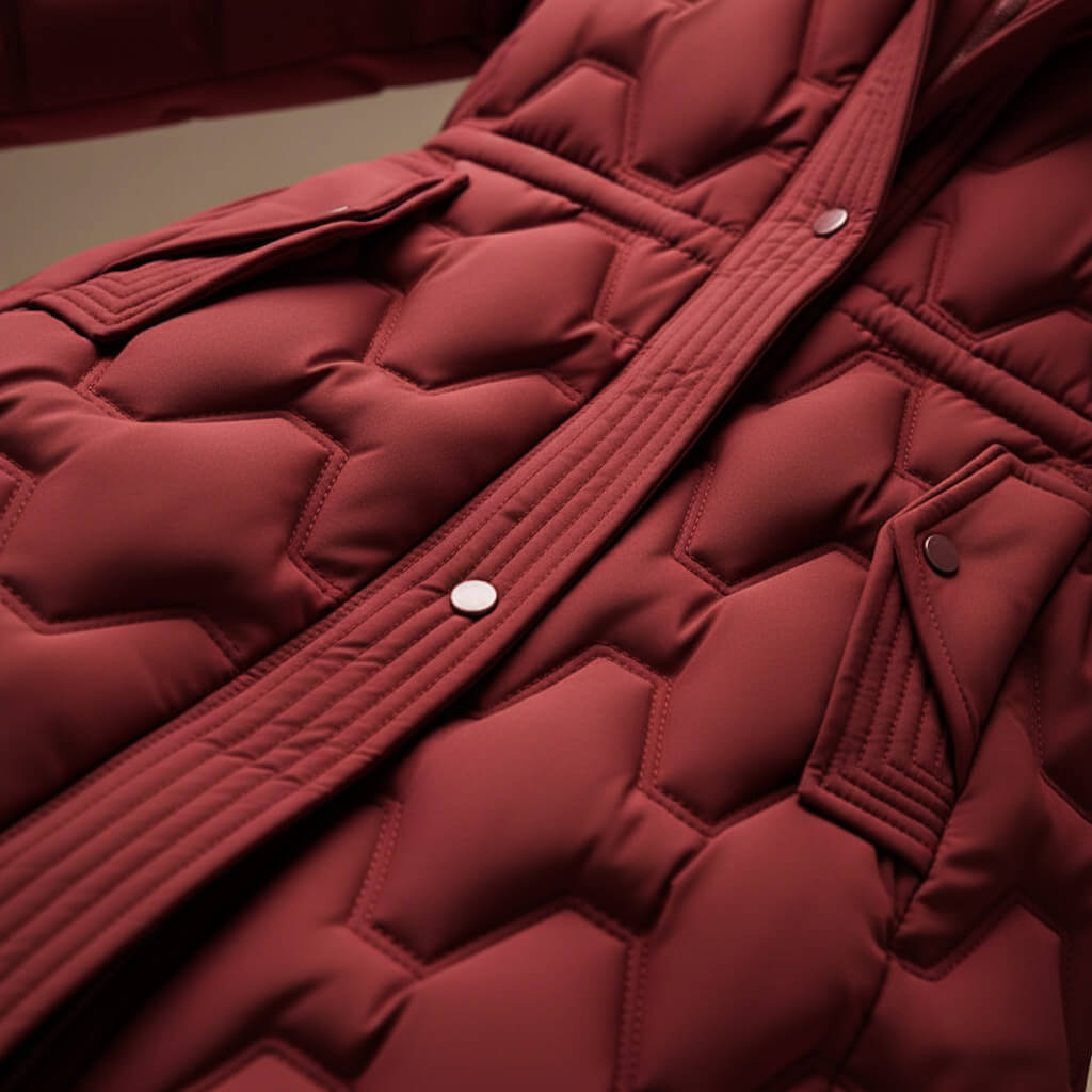 Eliza | Elegant Quilted Long Hooded Puffer Coat