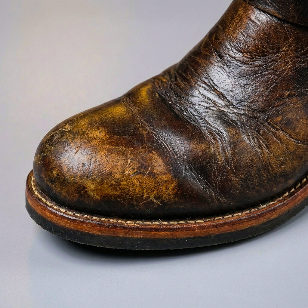 Evelyn | Stylish Men's Vintage Leather Boots With Buckle Details