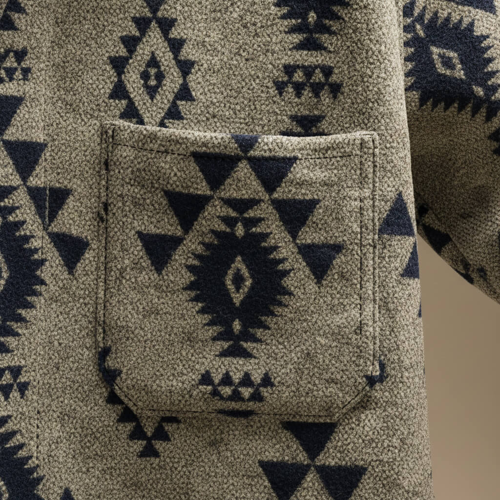Weston | Stylish Southwestern Geometric Print Wool Jacket