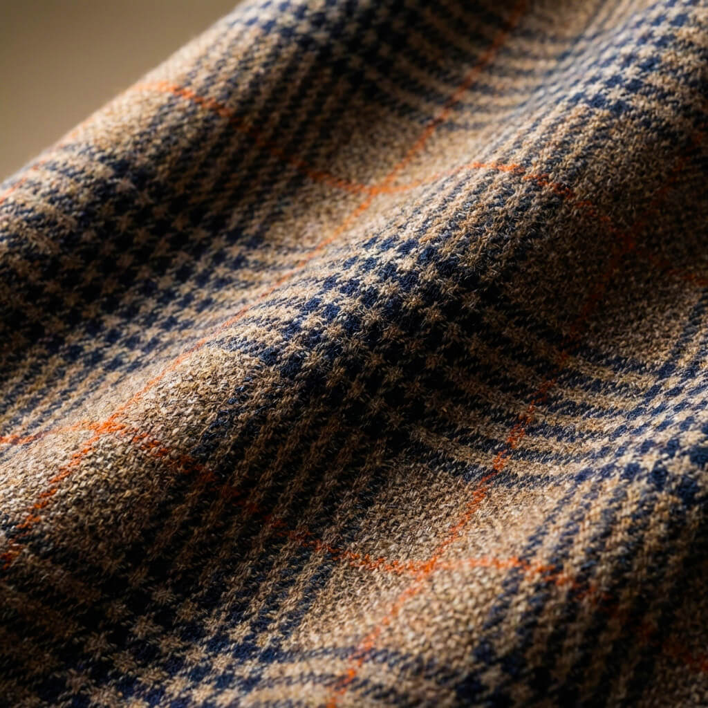 Marcus | Elegant Houndstooth Wool Blazer With Notch Lapels