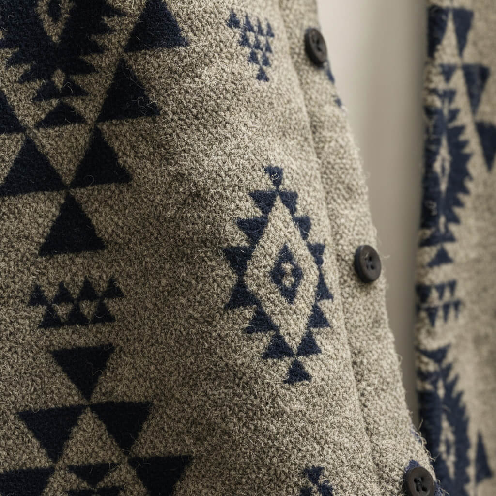 Weston | Stylish Southwestern Geometric Print Wool Jacket