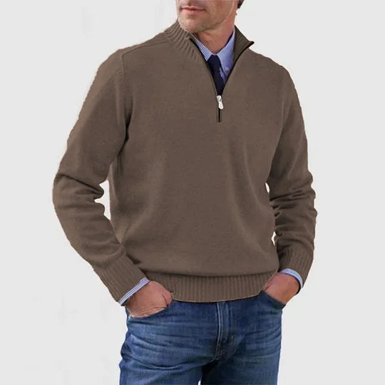James | Quarter-Zip Knit Sweater