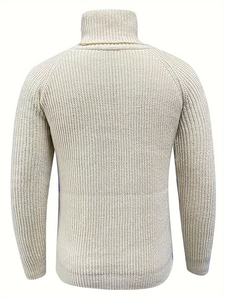 Elliott | Men’s Ribbed Warm High Neck Winter Sweater