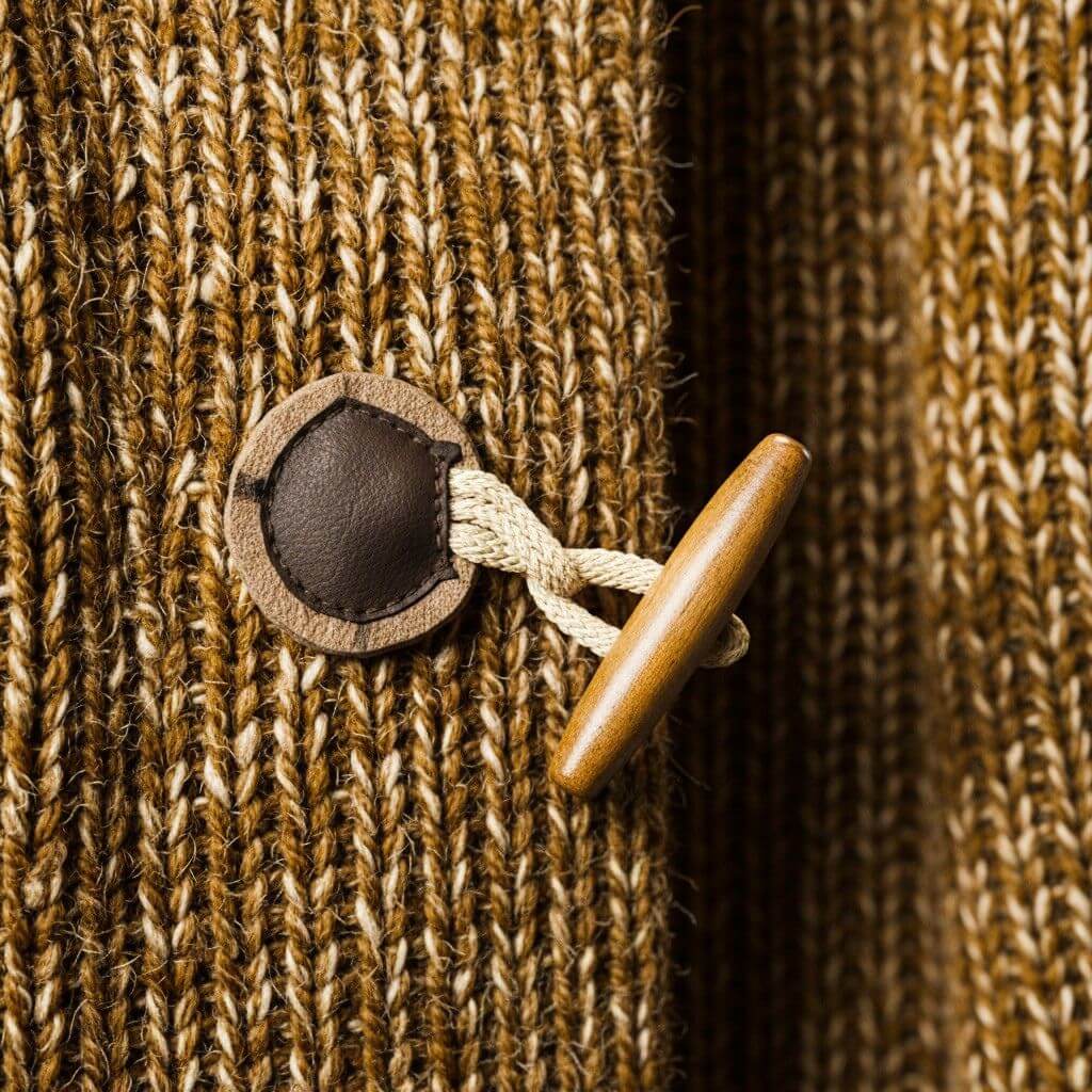 Payton | Stylish Hooded Wool Cardigan With Toggle Closure