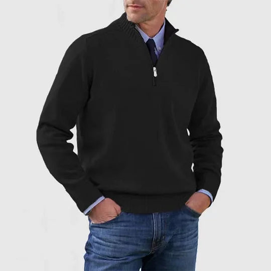 James | Quarter-Zip Knit Sweater