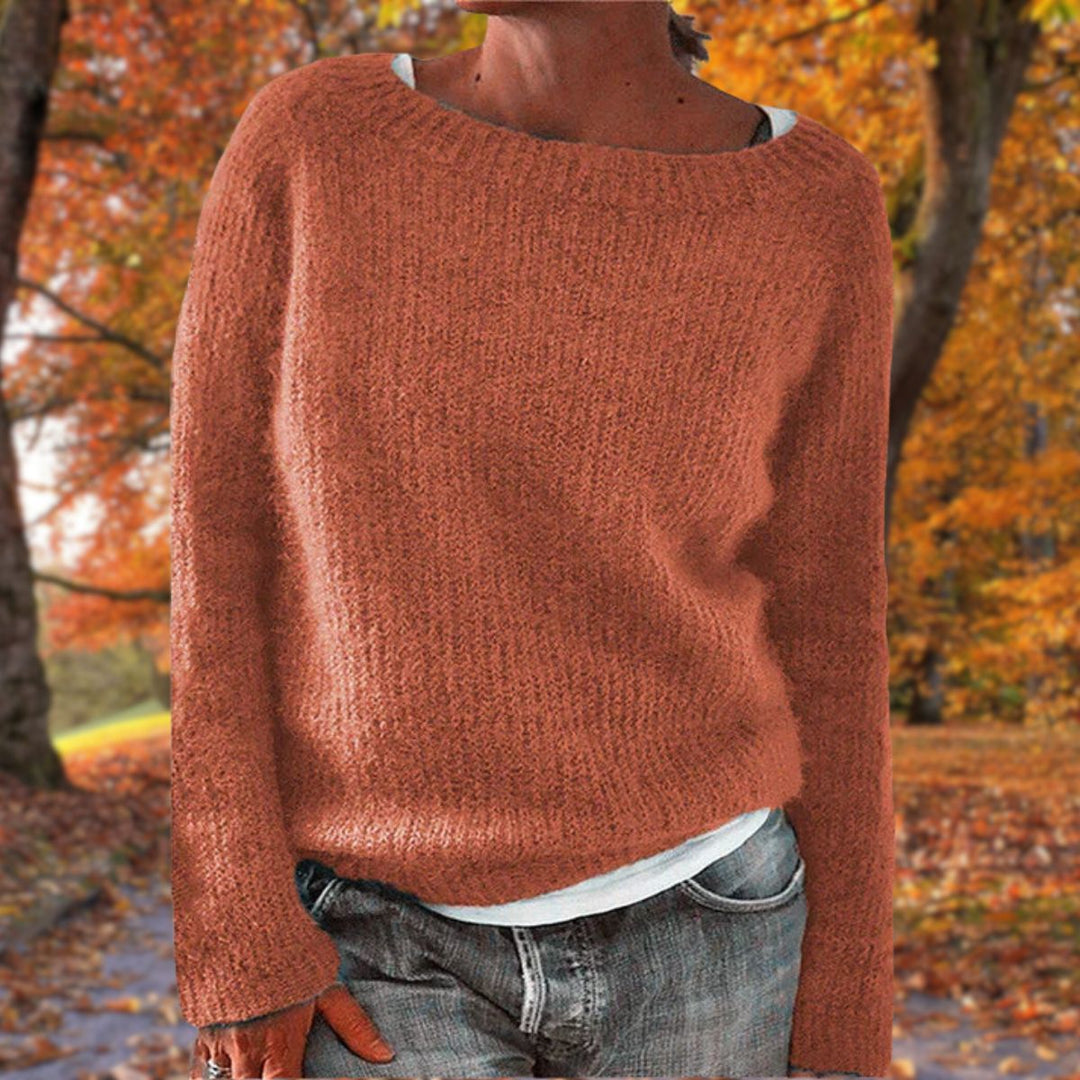 Phoebe | Elegant Chunky Knit Long Sleeve Sweater