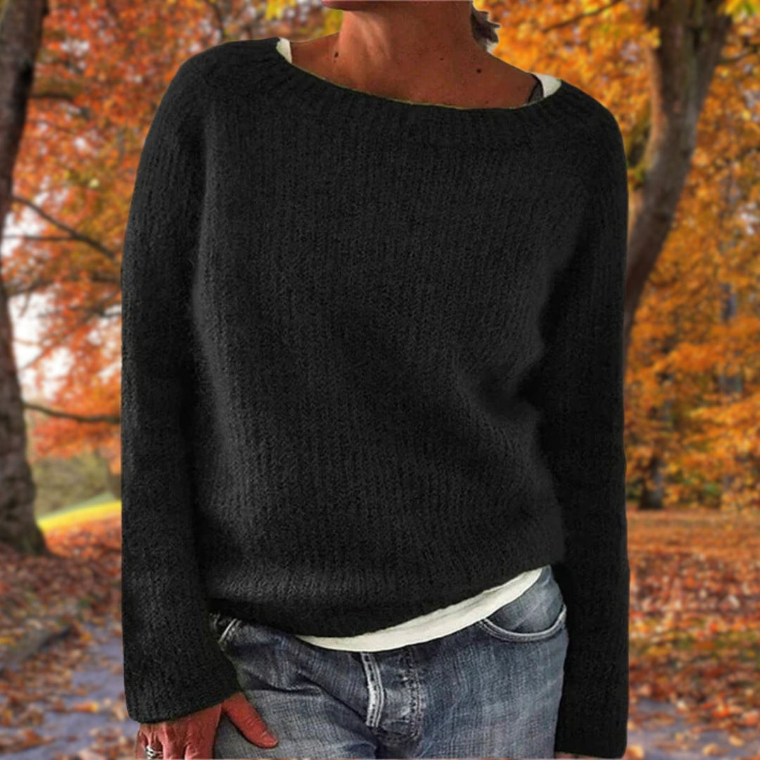 Phoebe | Elegant Chunky Knit Long Sleeve Sweater