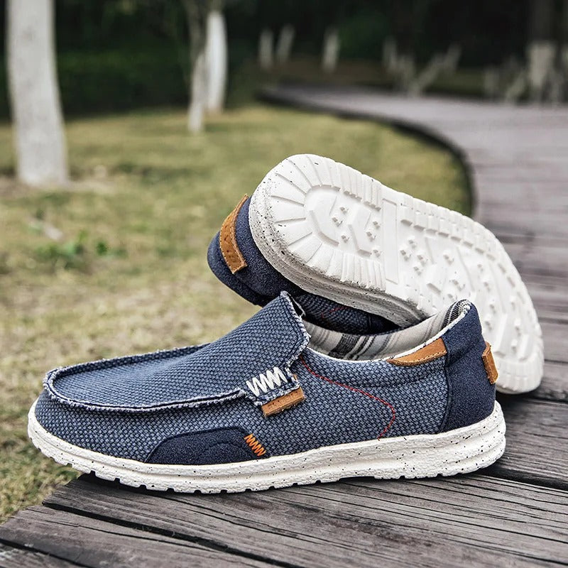 Dockstone | Stylish Canvas Slip-On Loafers For Men