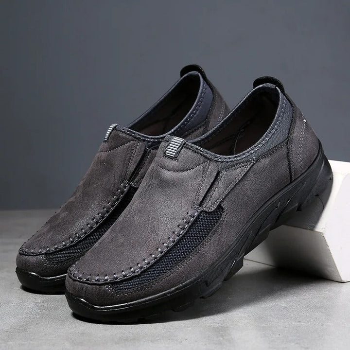Aspen | Stylish Brown Leather Slip-On Loafers For Men