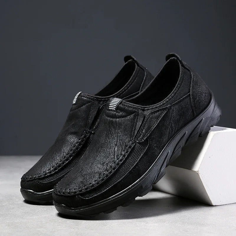 Aspen | Stylish Brown Leather Slip-On Loafers For Men