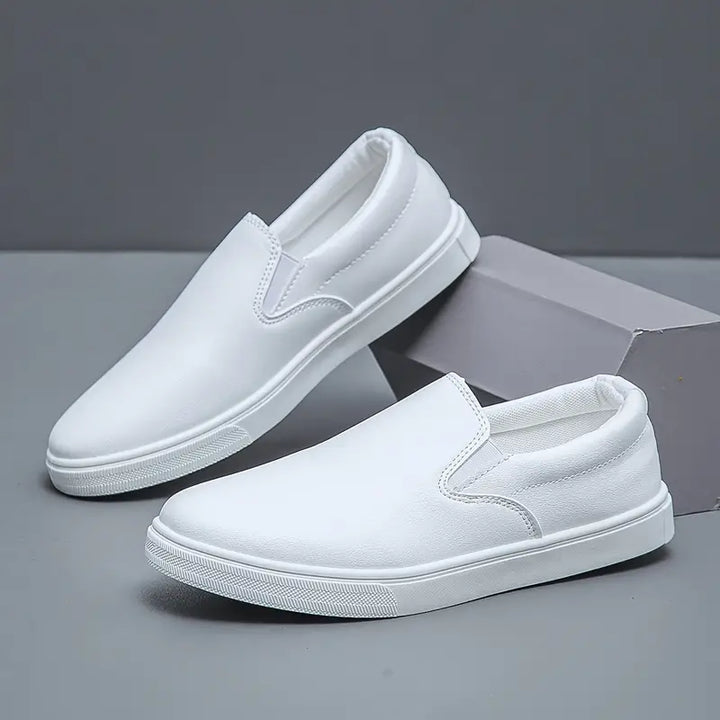 Penelope | Stylish Brown Vegan Leather Slip-On Loafers