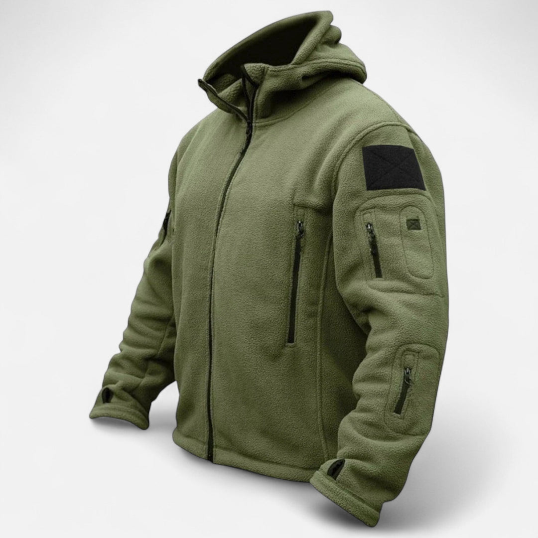 Evelyn | Tactical Hooded Fleece Jacket Military Style Winter Coat