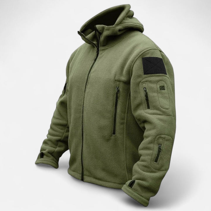 Evelyn | Tactical Hooded Fleece Jacket Military Style Winter Coat