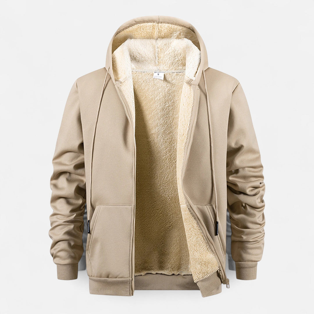 Elyse | Stylish Men's Sherpa-Lined Zip-Up Hoodie Jacket