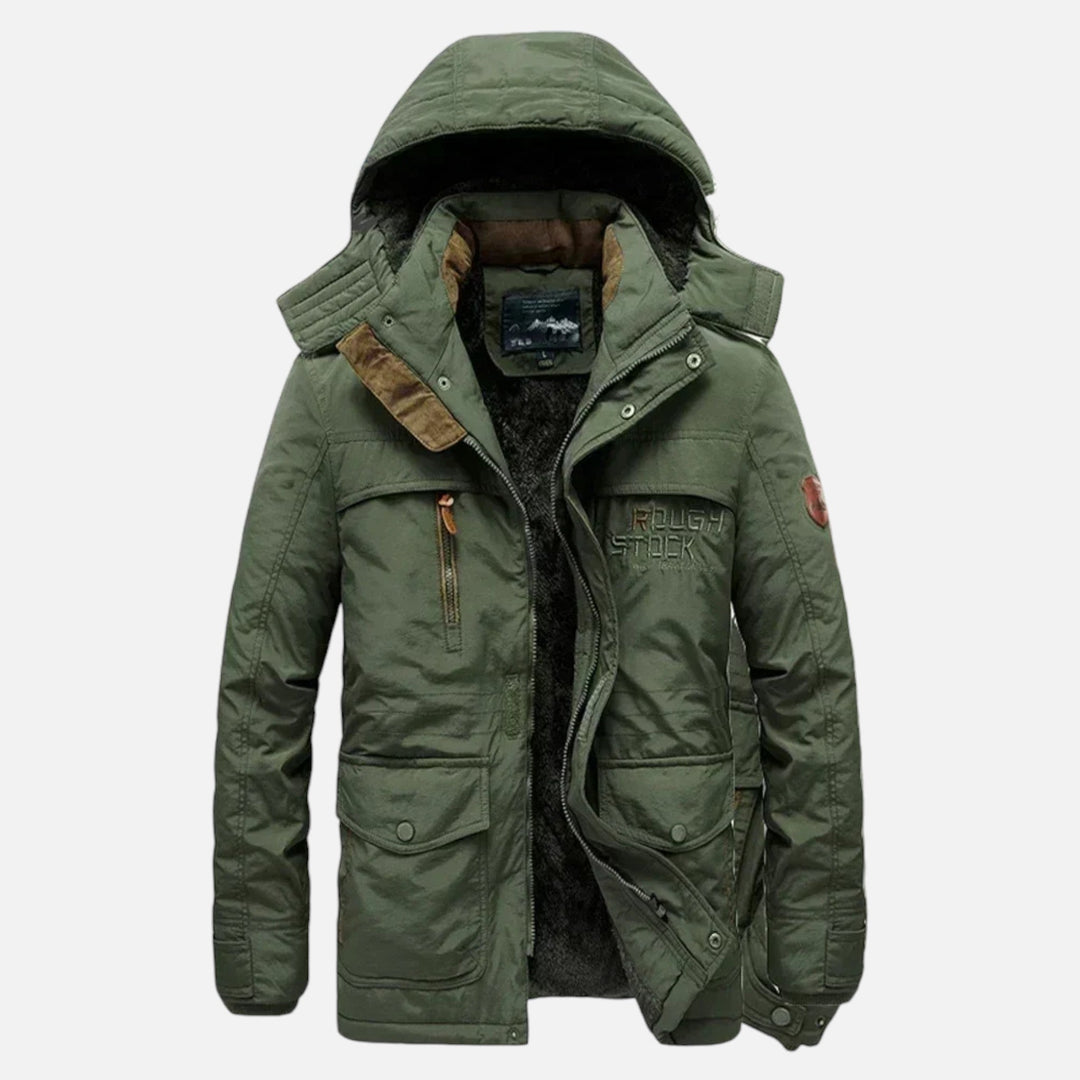 Elyse | Stylish Military Hooded Winter Parka With Fleece Lining