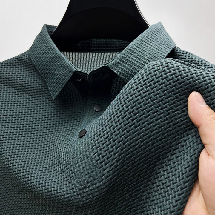 Cascade | Stylish Men's Textured Collared Polo Shirt