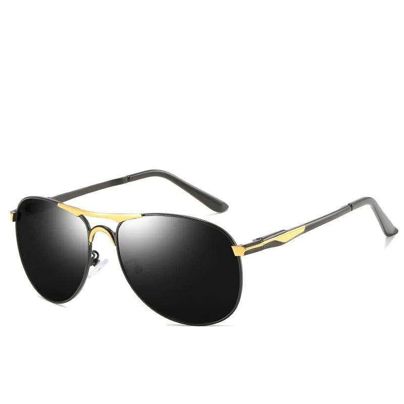 Austin | Classic Aviator Sunglasses With Silver Metal Frame