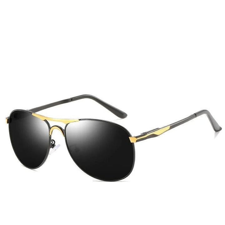 Austin | Classic Aviator Sunglasses With Silver Metal Frame
