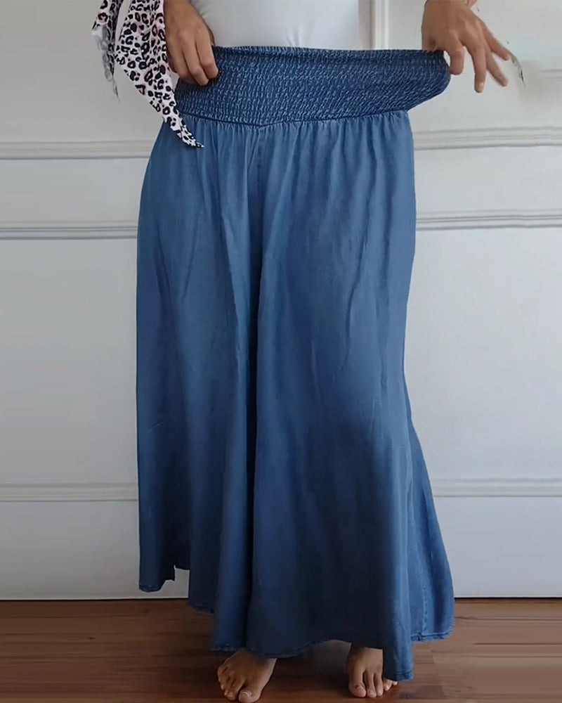 Paloma | Elegant High Waisted Wide Leg Palazzo Pants