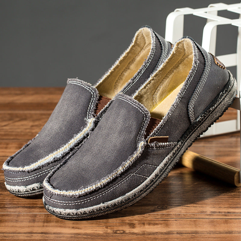 Naila | Stylish Canvas Slip-On Loafers For Men
