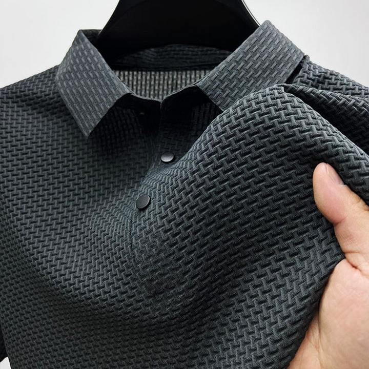 Cascade | Stylish Men's Textured Collared Polo Shirt