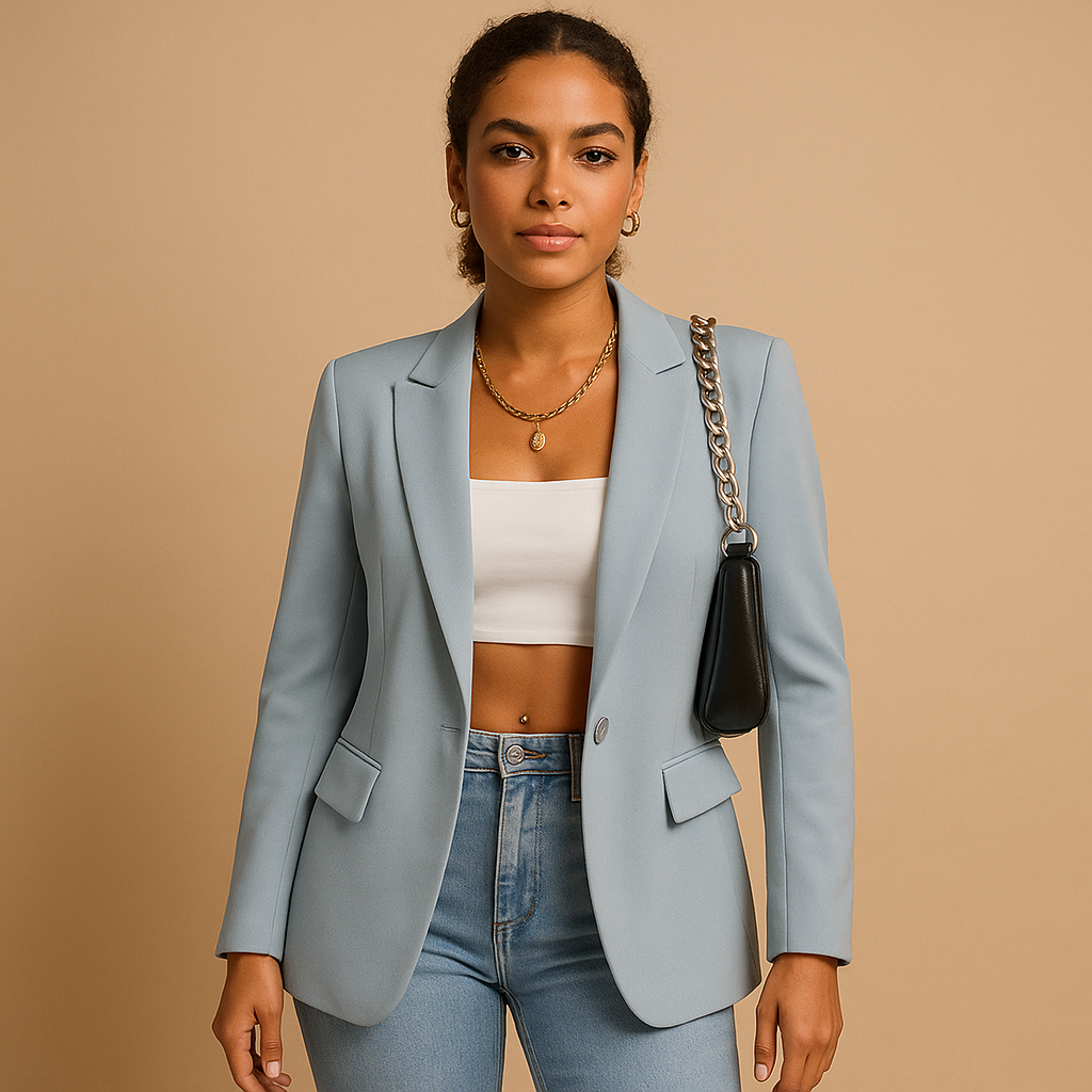 Maeve | Stylish Tailored Green Blazer With Structured Silhouette