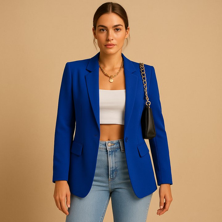 Maeve | Stylish Tailored Green Blazer With Structured Silhouette