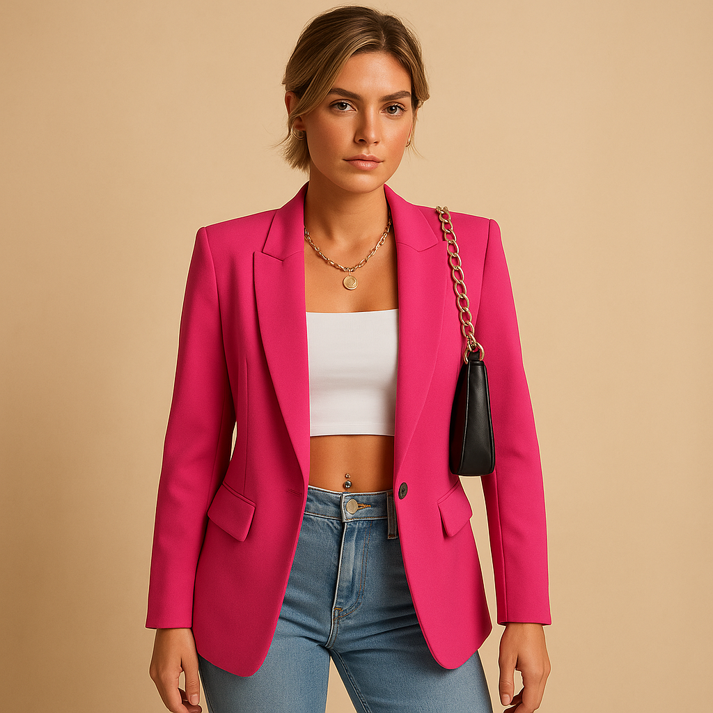 Maeve | Stylish Tailored Green Blazer With Structured Silhouette