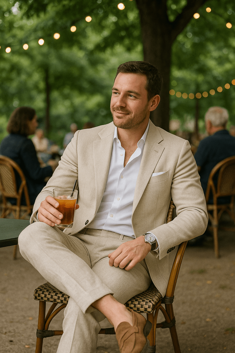 Eleganter Herrenanzug Sommer